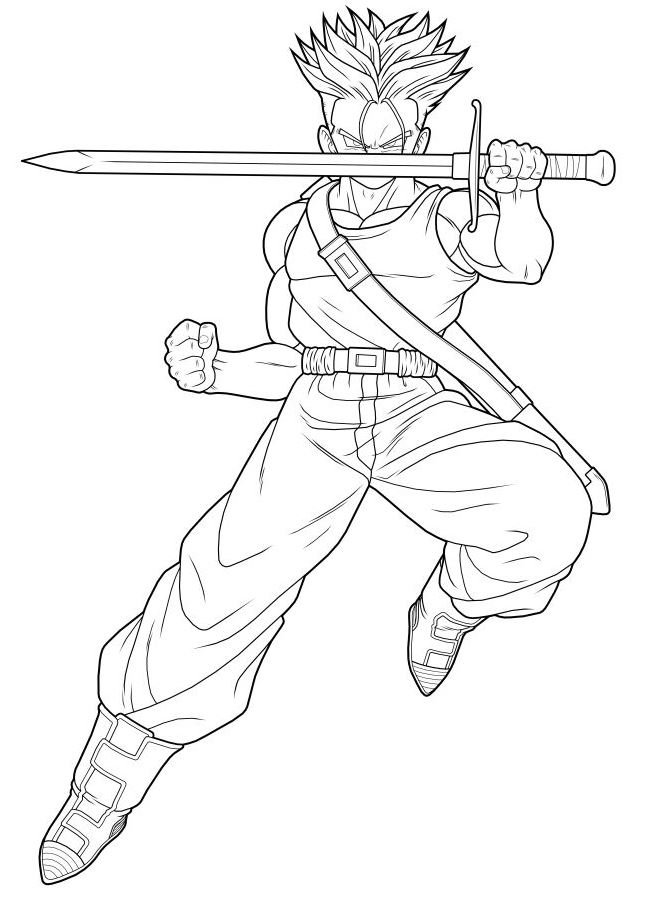 Dibujo de Trunks para colorear