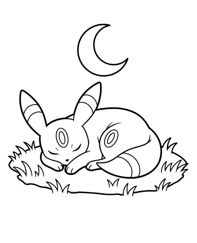 Dibujo de Umbreon para colorear
