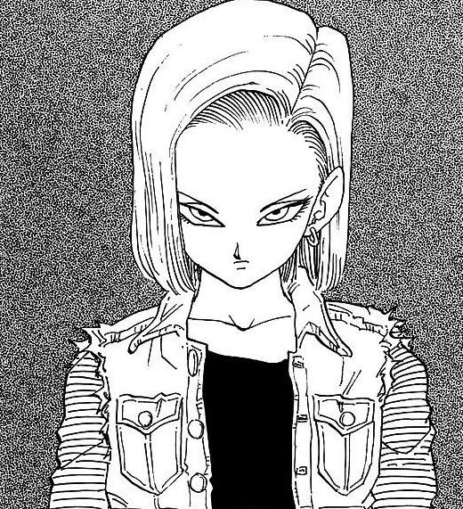 Dibujo de Androide 18 para colorear