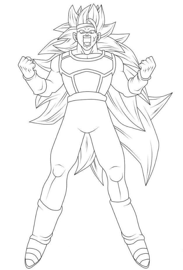 Dibujo de Bardock para colorear