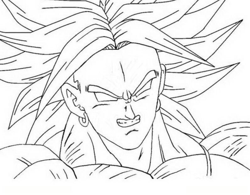 Dibujo de Broly para colorear