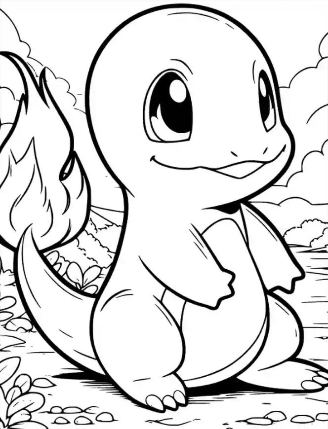 Dibujo de Charmander para colorear