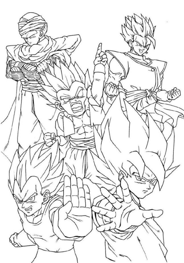 Dibujo de Dragon Ball para colorear