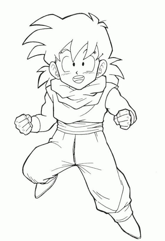 Dibujo de Gohan para colorear