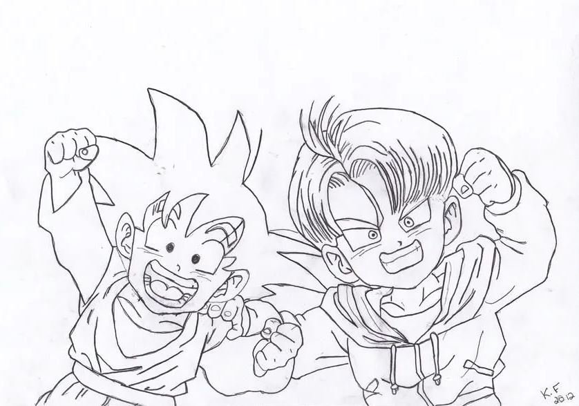 Dibujo de Goten para colorear