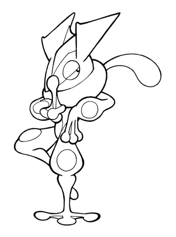 Dibujo de Greninja para colorear