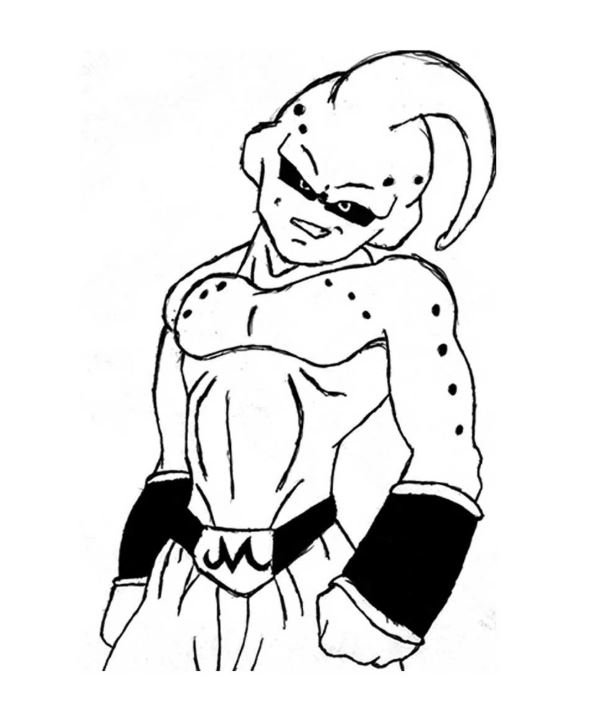 Dibujo de Majin Buu para colorear