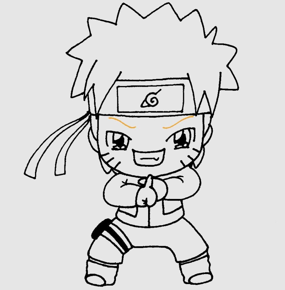 Dibujo de Naruto Kawaii