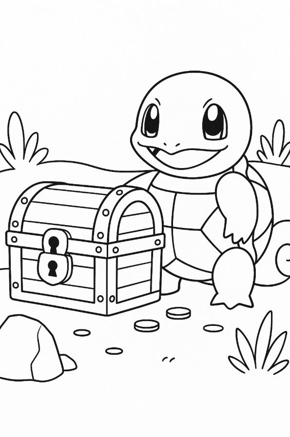 Dibujo de Squirtle para colorear