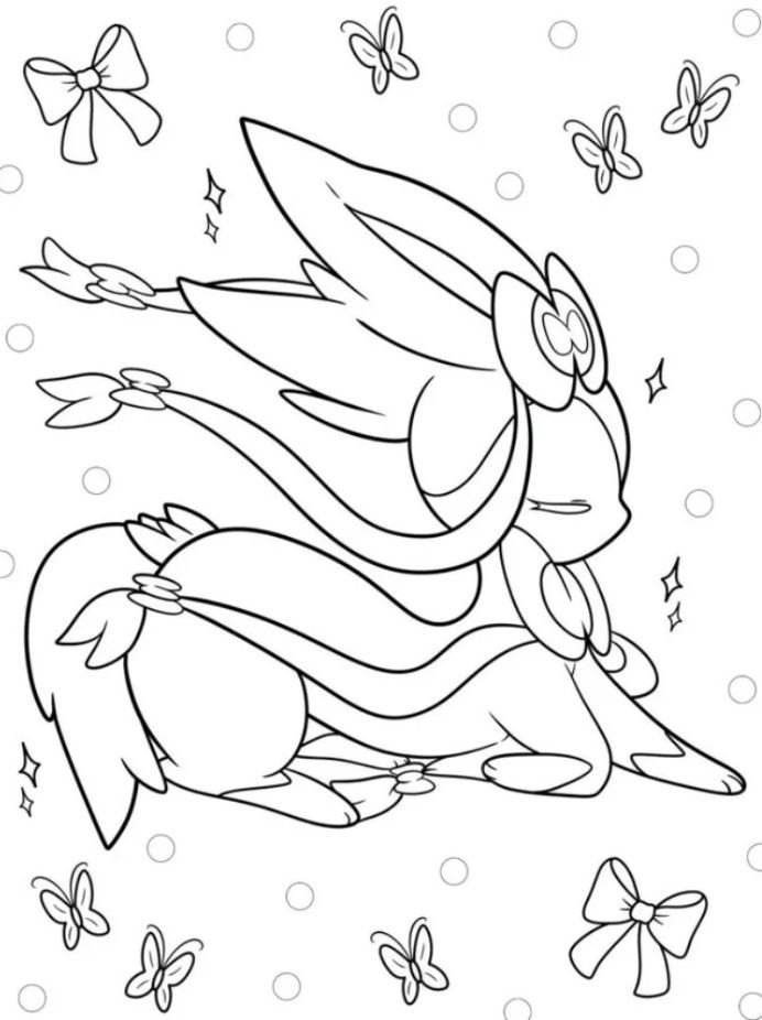 Dibujo de Sylveon para colorear