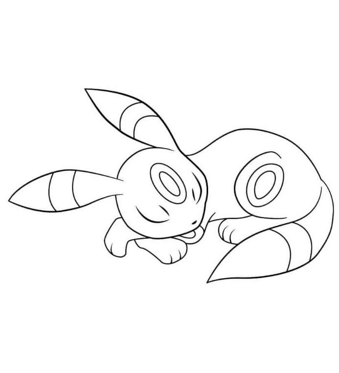 Dibujo de Umbreon para colorear