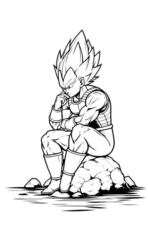 Dibujo de Vegetta para colorear