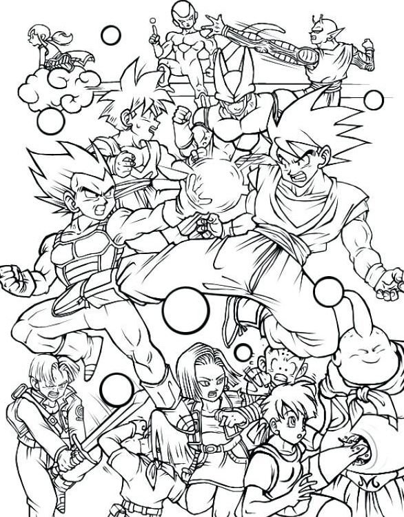 Dibujo de Dragon Ball para colorear