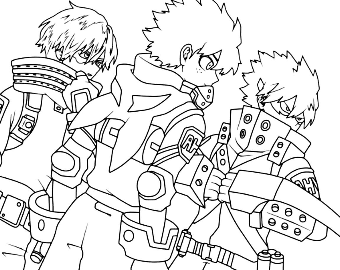 Dibujo de My Hero Academia para colorear