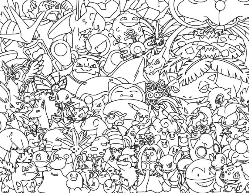 Dibujo de Pokemon para colorear