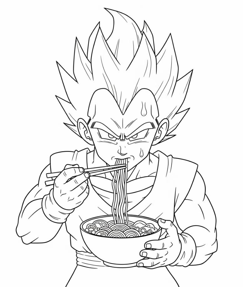 Dibujo de Vegetta para colorear