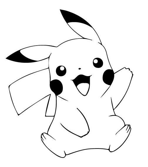 Dibujo de Pikachu para colorear