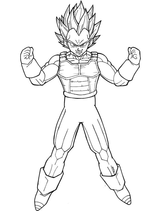 Dibujo de Vegetta para colorear