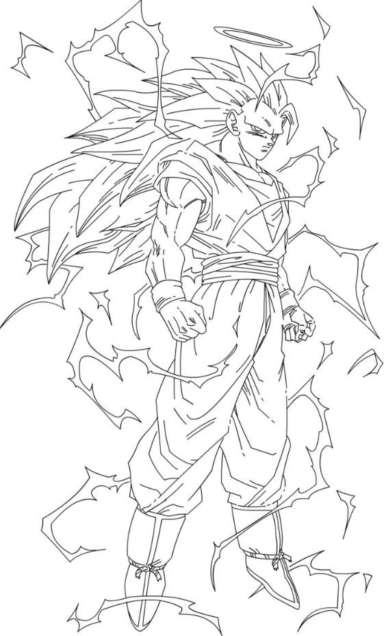Dibujo de Goku Super Saiyan 3