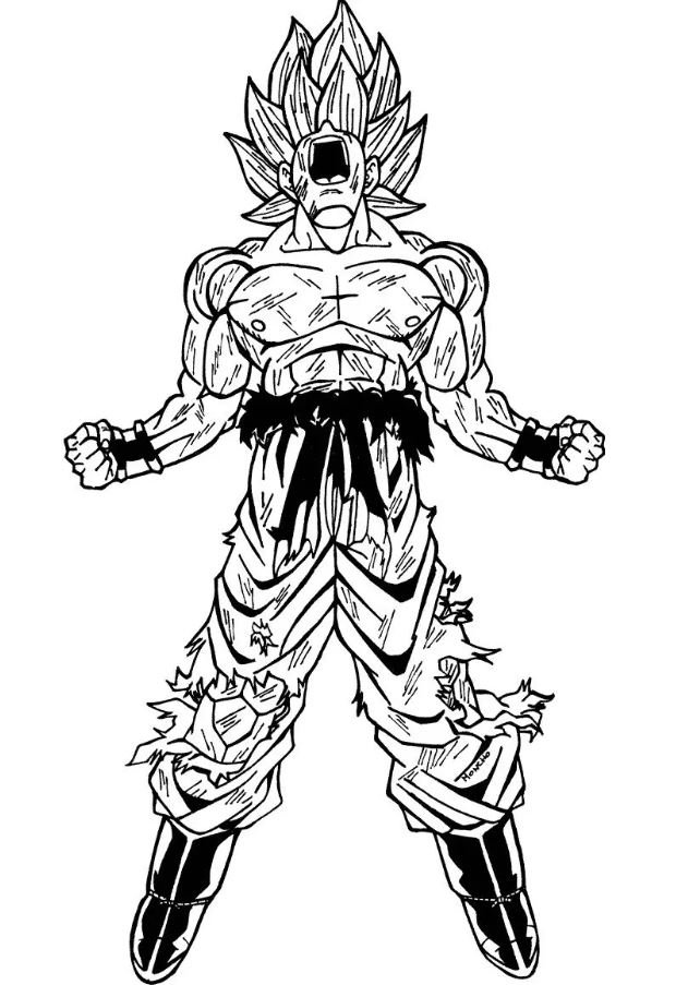 Dibujo de Goku para colorear