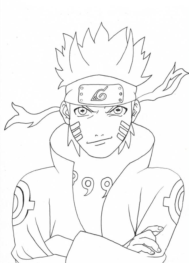 Dibujo de Naruto para colorear