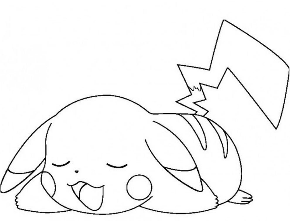 Dibujo de Pikachu para colorear