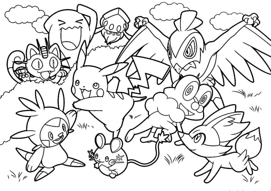 Dibujo de Pokemon para colorear