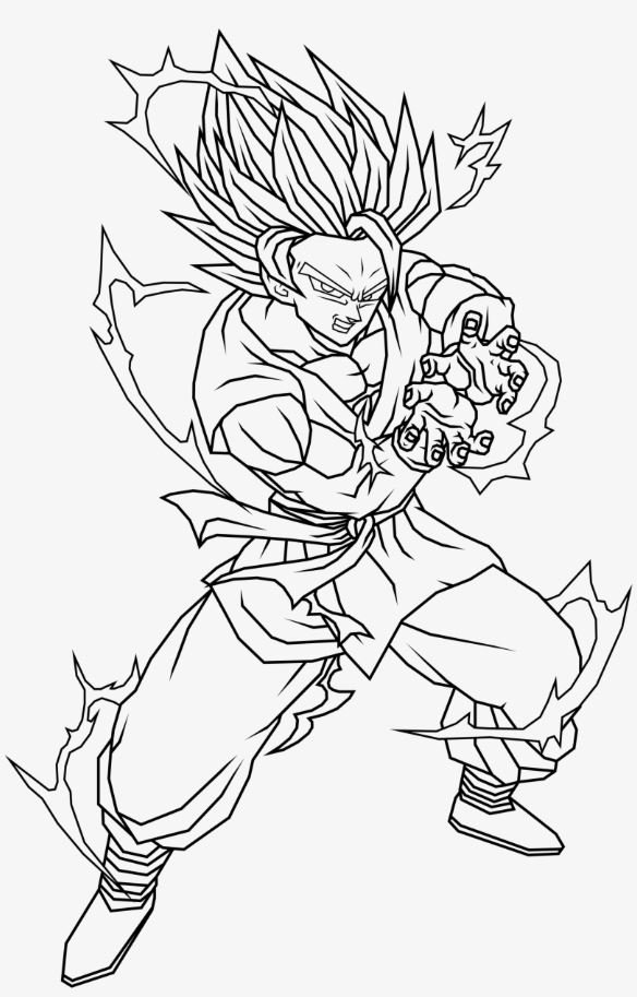 Dibujo de Goku para colorear