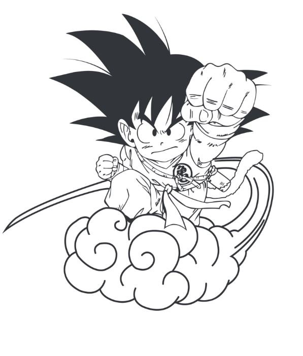 Dibujo de Goku para colorear