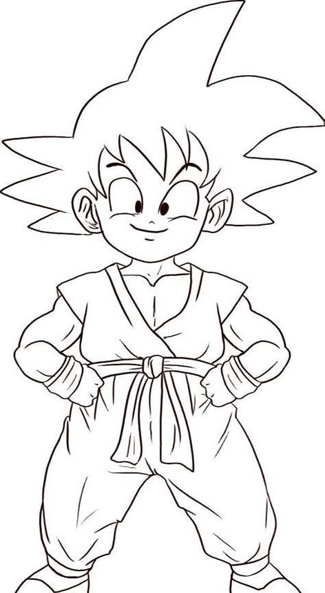 Dibujo de Goku para colorear